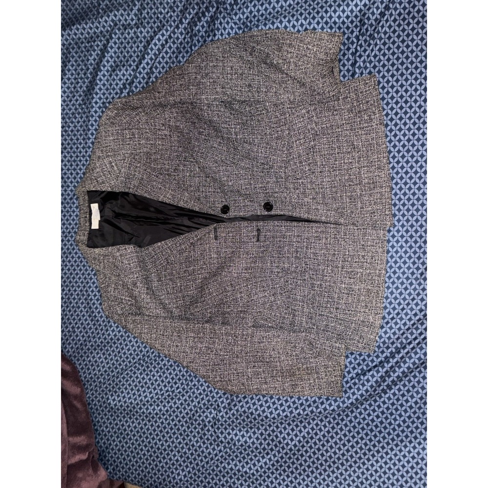 Sag Harbor Pant Suit Womens W18 Grey 2-Piece Long Sleeve